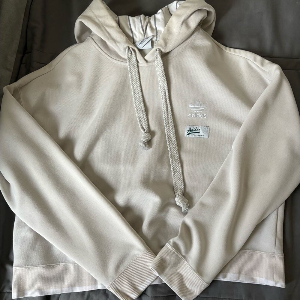 Adidas Beige Hoodie size M